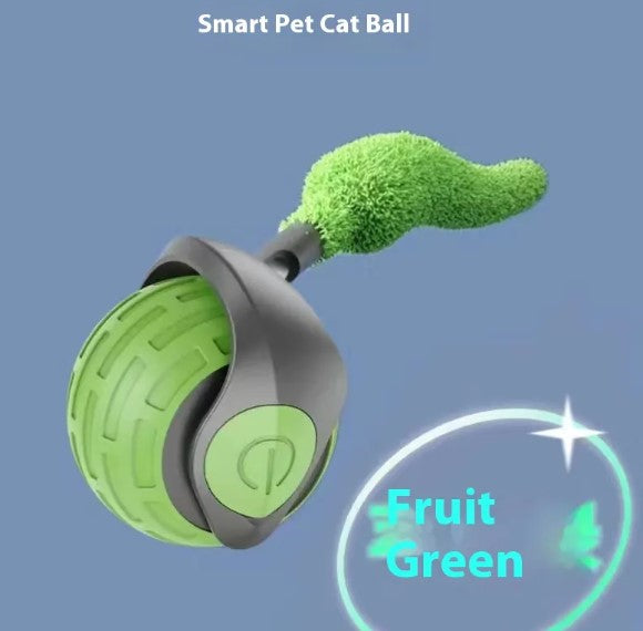 Speedy Tail Interactive Pet Toy Ball | Durable Rubber Chase Toy for Cats & Dogs