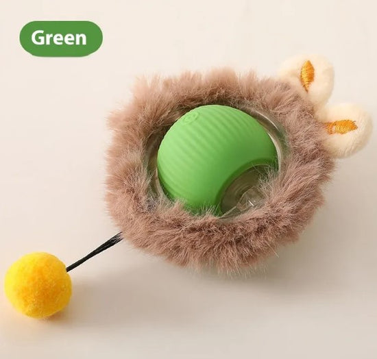 Speedy Tail Interactive Pet Toy Ball | Durable Rubber Chase Toy for Cats & Dogs