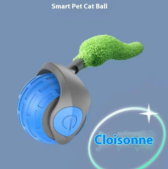 Speedy Tail Interactive Pet Toy Ball | Durable Rubber Chase Toy for Cats & Dogs