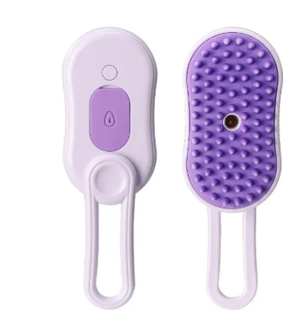 3-in-1 Electric Steamy Pet Brush | Multi-Functional Grooming & Mist Brush for Cats & Dogs