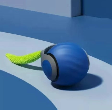 Speedy Tail Interactive Pet Toy Ball | Durable Rubber Chase Toy for Cats & Dogs