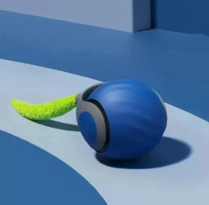 Speedy Tail Interactive Pet Toy Ball | Durable Rubber Chase Toy for Cats & Dogs