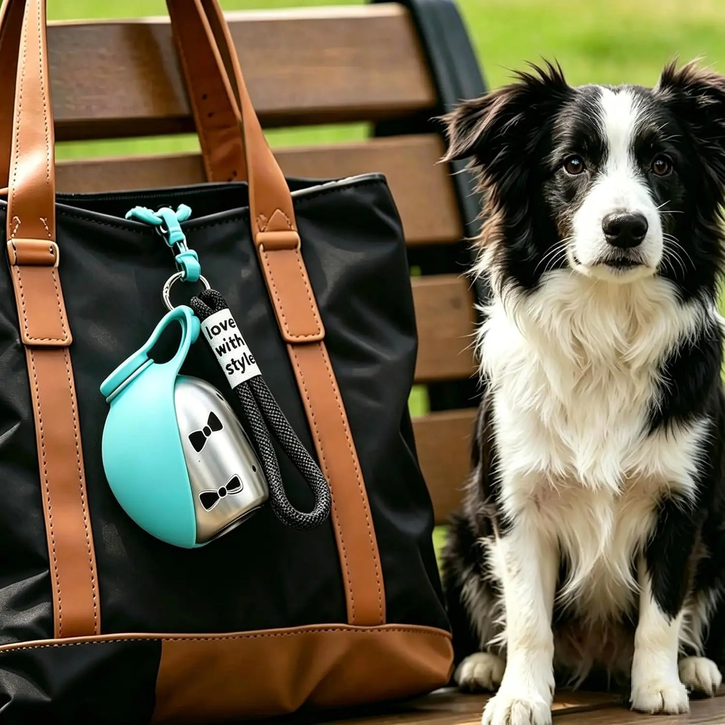 💧 PureFlow™ 2-in-1 Stainless Steel Dog Water Bottle | Leak-Proof Travel Companion
