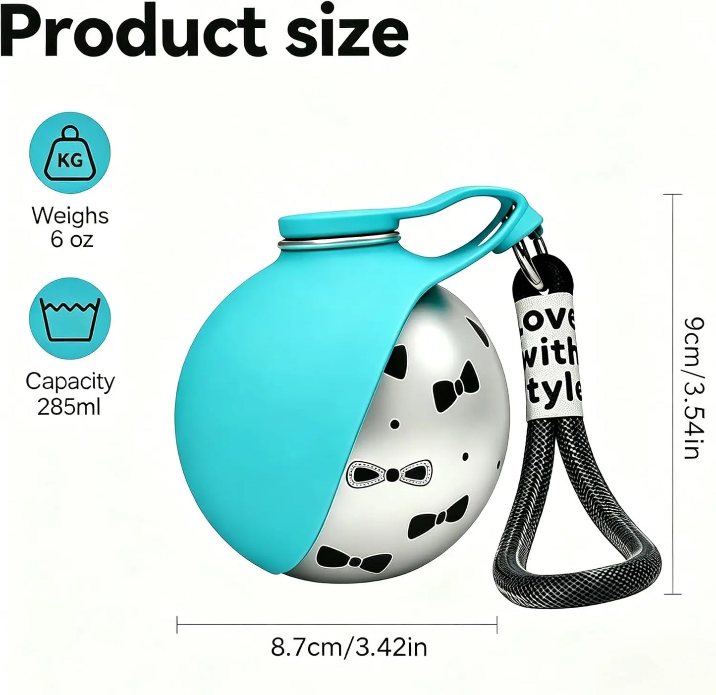 💧 PureFlow™ 2-in-1 Stainless Steel Dog Water Bottle | Leak-Proof Travel Companion