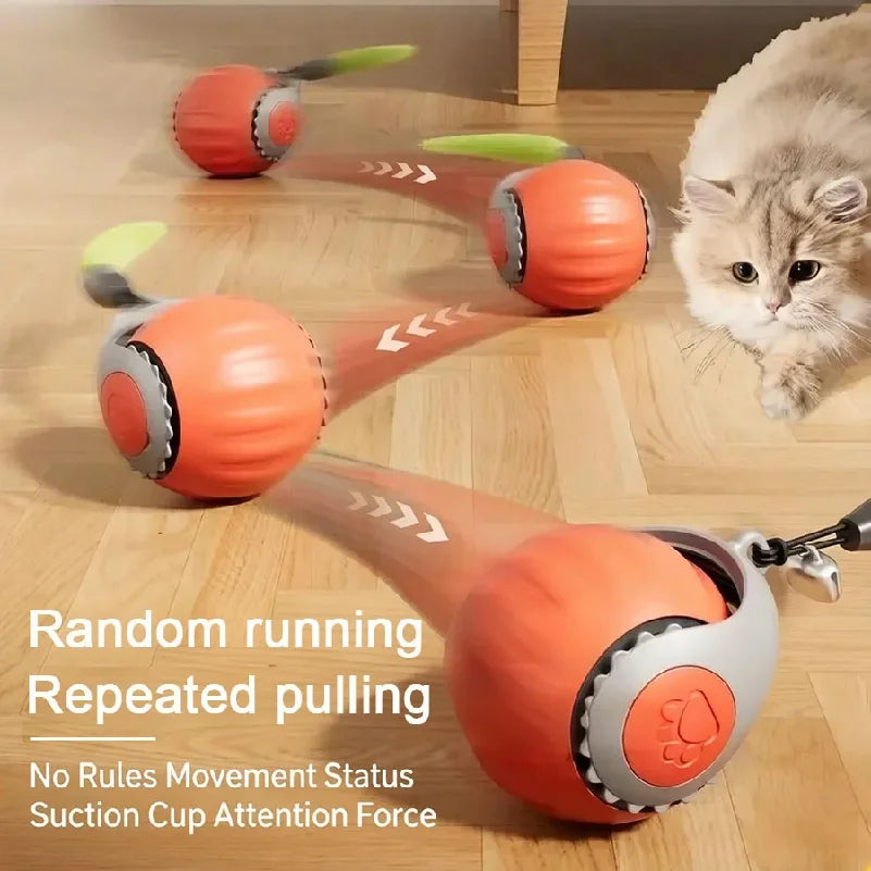 Smart Cat Toys Ball Automatic Interactive Pets Electric Rolling Teaser USB Rechargeable Kitty Moving Bouncing ball Birthday gift