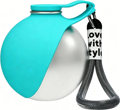 💧 PureFlow™ 2-in-1 Stainless Steel Dog Water Bottle | Leak-Proof Travel Companion