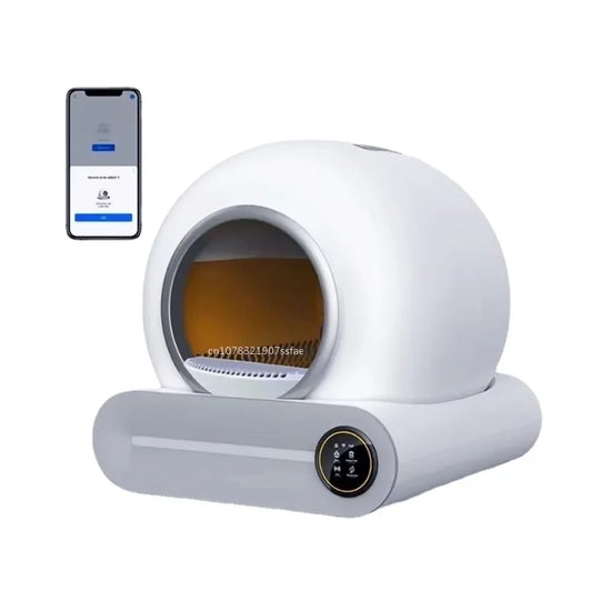 🤖 Smart Automatic Self-Cleaning Cat Litter Box | 65L App-Controlled Toilet
