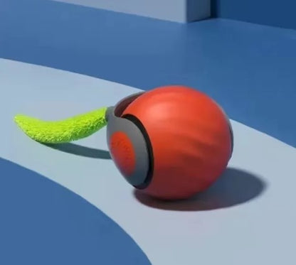 Speedy Tail Interactive Pet Toy Ball | Durable Rubber Chase Toy for Cats & Dogs
