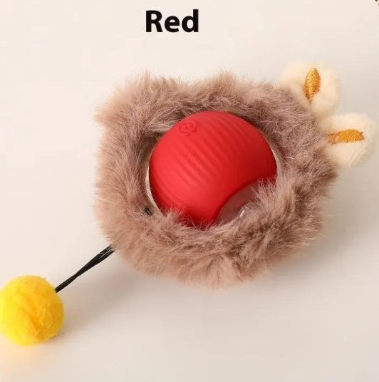 Speedy Tail Interactive Pet Toy Ball | Durable Rubber Chase Toy for Cats & Dogs