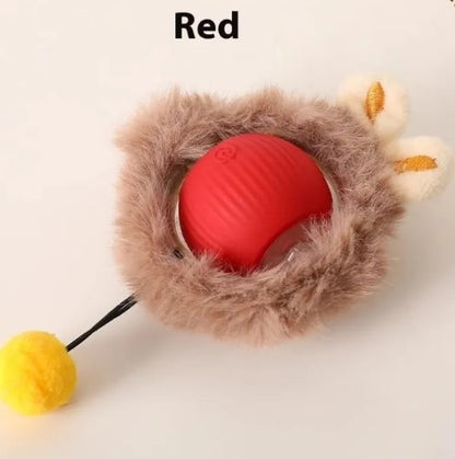 Speedy Tail Interactive Pet Toy Ball | Durable Rubber Chase Toy for Cats & Dogs