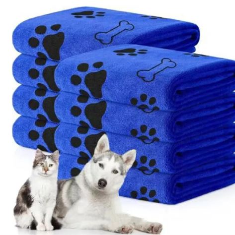 Ultra-Absorbent Microfiber Pet Towel | Quick-Drying Towel for Dogs & Cats