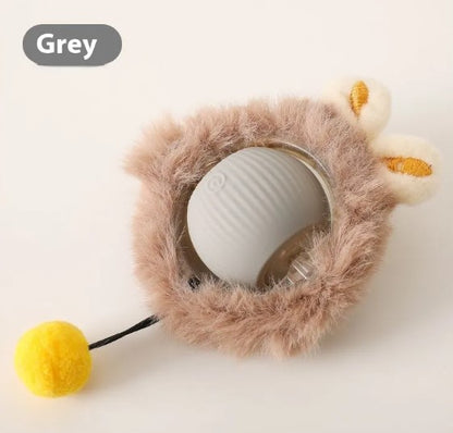 Speedy Tail Interactive Pet Toy Ball | Durable Rubber Chase Toy for Cats & Dogs